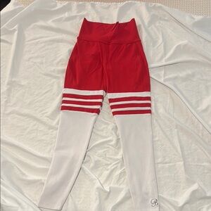 Red and White Leggings